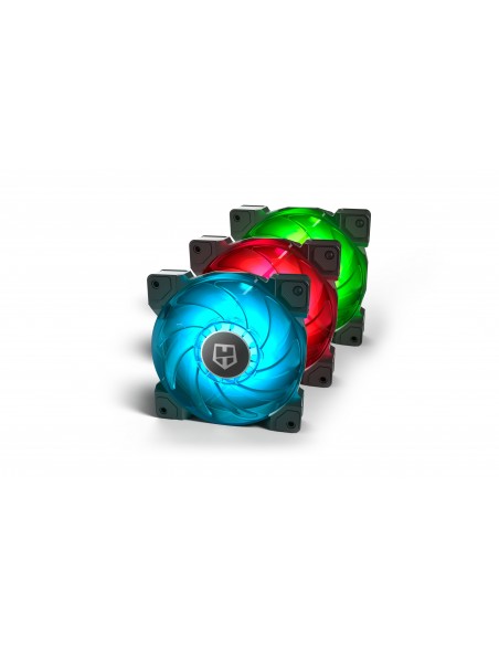 NOX H-SYNC Carcasa del ordenador Ventilador 12 cm Negro, Transparente NOX H-SYNC Carcasa del ordenador Ventilador 12 cm Negro, Transparente