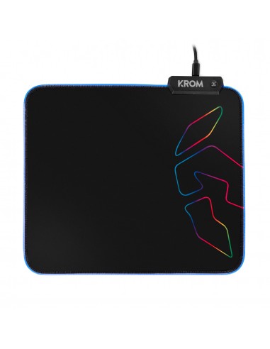 Krom Knout RGB Alfombrilla de ratón para juegos Negro