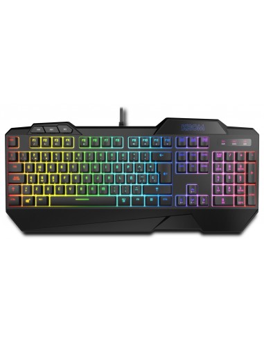 Krom Krusher teclado Ratón incluido USB Negro