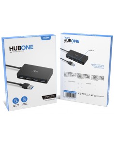 NOX Lite Hub One USB 3.2 Gen 1 (3.1 Gen 1) Type-A 10 Mbit s Negro 2