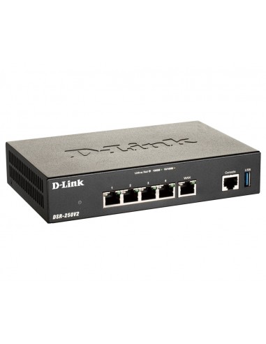 D-Link DSR-250V2 router inalámbrico Gigabit Ethernet Negro