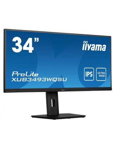 iiyama ProLite XUB3493WQSU-B5 pantalla para PC 86,4 cm (34") 3440 x 1440 Pixeles UltraWide Quad HD LED Negro