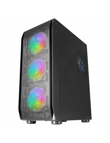 Mars Gaming MC-KX Negro Torre Gaming Premium E-ATX Sistema CPU FREEZER 5 Ventiladores ARGB Ultra-silenciosos Controladora ARGB