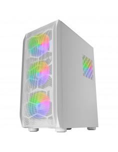 Mars Gaming MC-KX Blanco Torre Gaming Premium E-ATX Sistema CPU FREEZER 5 Ventiladores ARGB Ultra-silenciosos Controladora ARGB 2