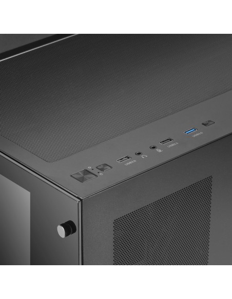 Mars Gaming MCV3 Negro Torre Gaming Custom XXL E-ATX Ventana Cristal Templado Lateral y Frontal Estructura Modular Doble Cámara