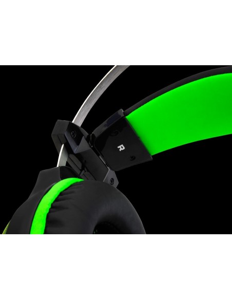 Droxio HADLOK auricular y casco Auriculares Alámbrico Diadema Juego Negro, Verde