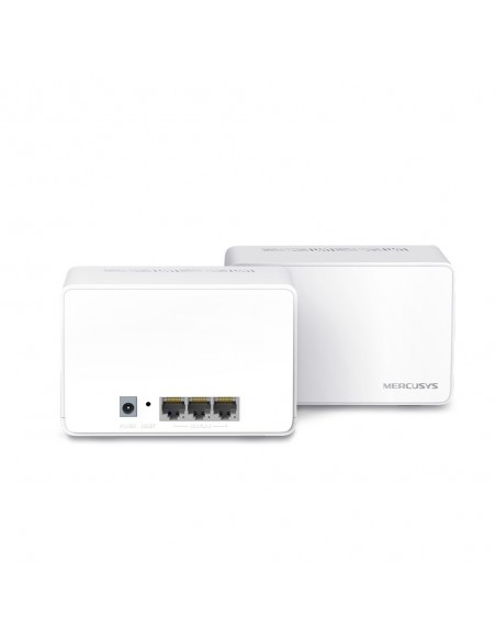 Mercusys Halo H80X(2-pack) Doble banda (2,4 GHz   5 GHz) Wi-Fi 6 (802.11ax) Blanco 3 Interno