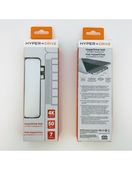 HYPER HD28C USB 3.2 Gen 1 (3.1 Gen 1) Type-C Plata