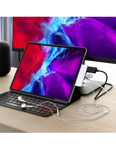 HYPER HD319E-GRAY base para portátil y replicador de puertos USB 3.2 Gen 1 (3.1 Gen 1) Type-C Gris 2