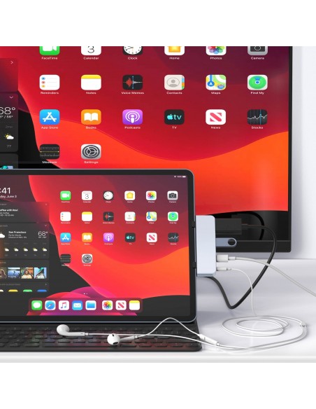 HYPER HD319E-GRAY base para portátil y replicador de puertos USB 3.2 Gen 1 (3.1 Gen 1) Type-C Gris