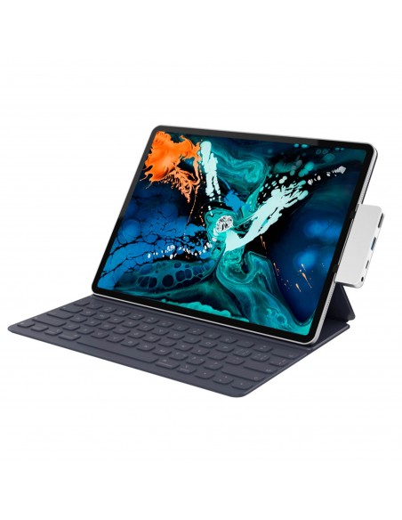 HYPER HD319E-SILVER estación dock para móvil Tableta Plata