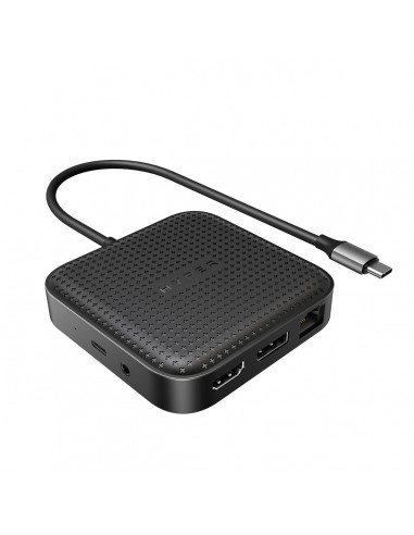 HYPER HD583-GL base para portátil y replicador de puertos Acoplamiento USB 3.2 Gen 1 (3.1 Gen 1) Type-C Negro