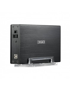 3GO HDD35BKIS caja para disco duro externo Caja de disco duro (HDD) Negro 3.5"