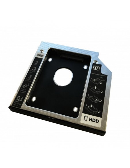 3GO HDDCADDY127 accesorio para portatil Adaptador de disco duro   unidad de estado sólido para ordenador portátil