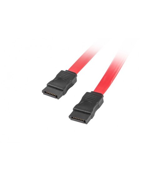 Lanberg CA-SASA-10CU-0050-R cable de SATA 0,5 m SATA 7-pin Rojo
