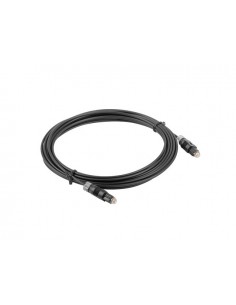 Lanberg CA-TOSL-10CC-0010-BK cable de fibra optica 1 m TOSLINK Negro