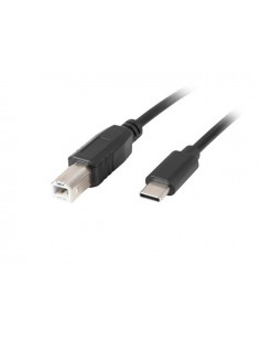 Lanberg CA-USBA-13CC-0018-BK cable USB 1,8 m USB 2.0 USB B USB C Negro