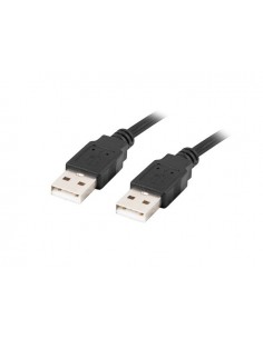 Lanberg CA-USBA-20CU-0005-BK cable USB 0,5 m USB 2.0 Negro