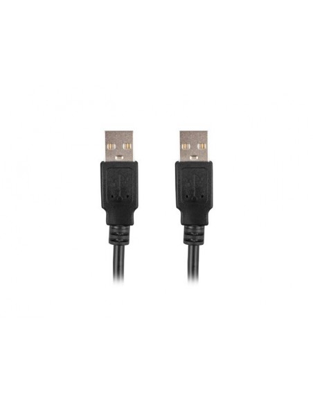 Lanberg CA-USBA-20CU-0018-BK cable USB 1,8 m USB 2.0 Negro
