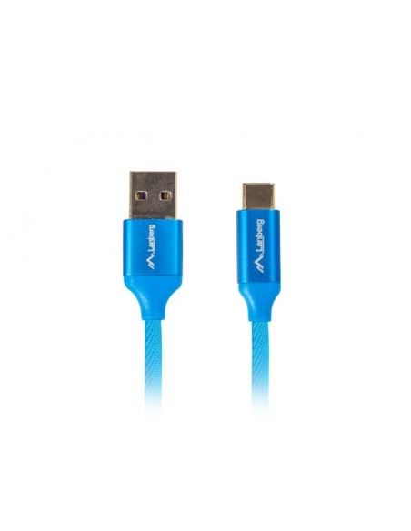 Lanberg CA-USBO-22CU-0010-BL cable USB 1 m USB 2.0 USB C USB A Azul