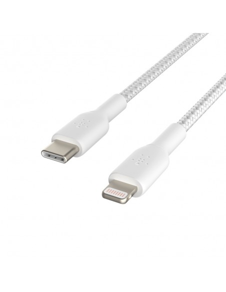 Belkin CAA004BT1MWH cable de conector Lightning 1 m Blanco