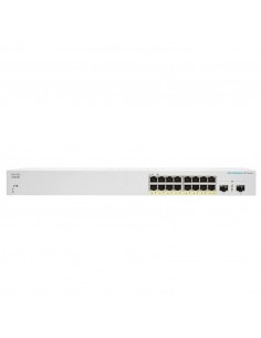 Cisco CBS220-16P-2G Gestionado L2 Gigabit Ethernet (10 100 1000) Energía sobre Ethernet (PoE) Blanco