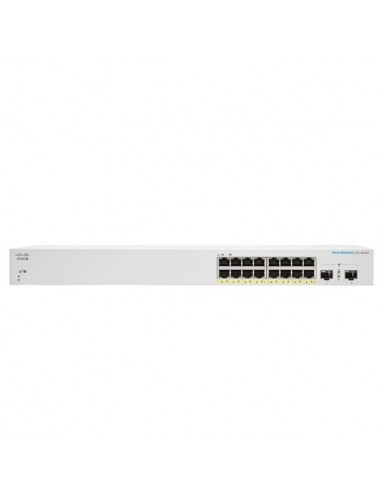 Cisco CBS220-16P-2G Gestionado L2 Gigabit Ethernet (10 100 1000) Energía sobre Ethernet (PoE) Blanco