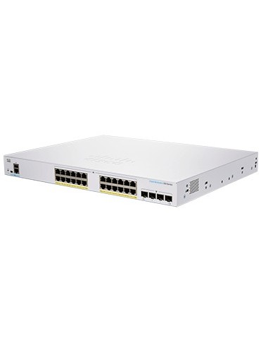 Cisco CBS350-24P-4G-EU switch Gestionado L2 L3 Gigabit Ethernet (10 100 1000) Plata