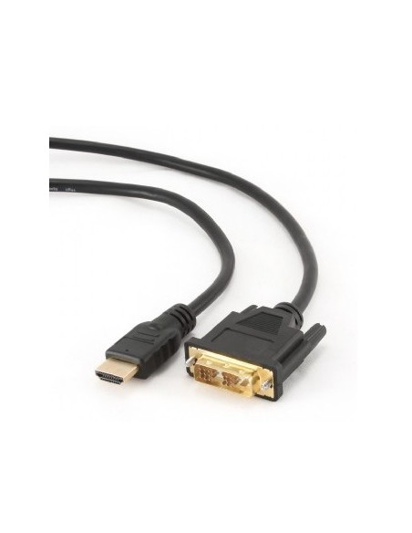 Gembird 1.8m, HDMI DVI, M M 1,8 m DVI-D Negro