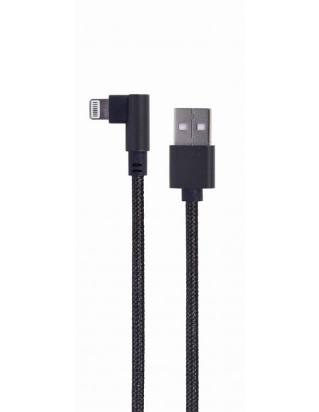 Gembird CC-USB2-AMLML-0.2M cable de conector Lightning 0,2 m Negro