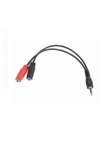 Gembird CCA-417 cable de audio 0,2 m 3,5mm 2 x 3.5mm Negro
