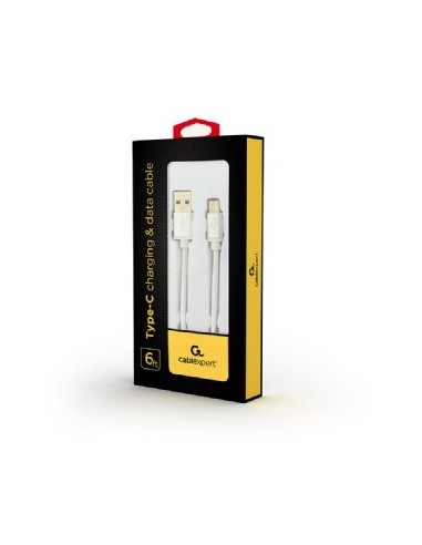 Gembird CCB-mUSB2B-AMCM-6-S cable USB 1,8 m USB 2.0 USB A Micro-USB A Blanco