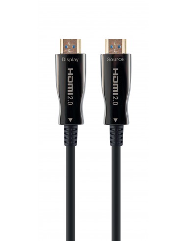 Gembird CCBP-HDMI-AOC-10M-02 cable HDMI HDMI tipo A (Estándar) Negro