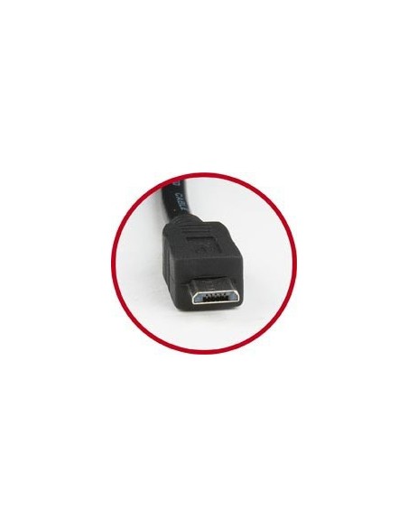 Gembird USB 2.0 microUSB 2.0, 0.3m cable USB 0,3 m USB A Micro-USB B Negro