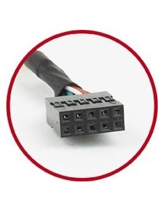 Gembird CCUSBRECEPTACLE tarjeta y adaptador de interfaz Interno USB 2.0 2