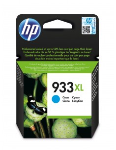 HP Cartucho de tinta original 933XL de alta capacidad cian