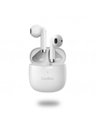 CoolBox AURICULARES BLUETOOTH CON MICROFONO TWS-01 BLANCO True Wireless Stereo (TWS) Dentro de oído Llamadas Música