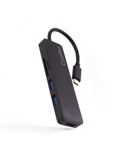 CoolBox miniDock USB-C Lite 2 USB 3.2 Gen 1 (3.1 Gen 1) Type-C Negro