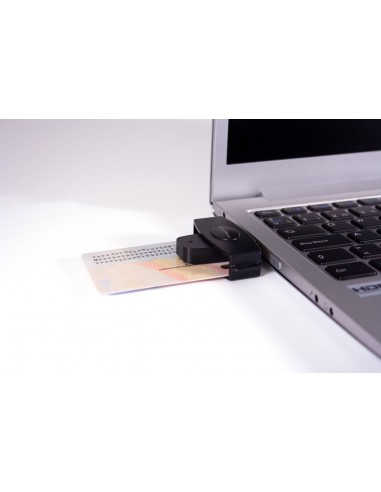 CoolBox CSI-680 lector de tarjeta inteligente Interior   exterior USB USB 2.0 Negro