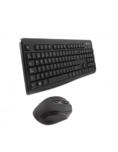 CoolBox COO-KTR-02W teclado Ratón incluido RF inalámbrico QWERTY Español Negro 2