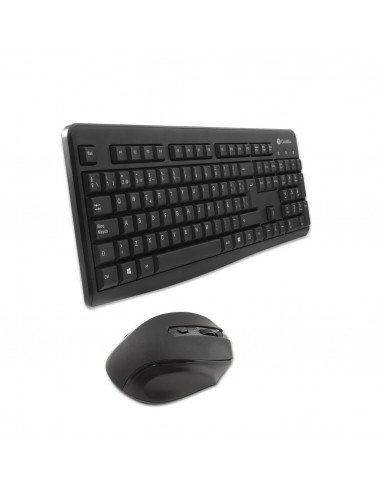 CoolBox COO-KTR-02W teclado Ratón incluido RF inalámbrico QWERTY Español Negro