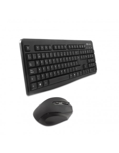 CoolBox COO-KTR-02W teclado Ratón incluido RF inalámbrico QWERTY Español Negro