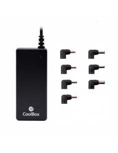 CoolBox COO-NB065-0 adaptador e inversor de corriente Interior 65 W Negro