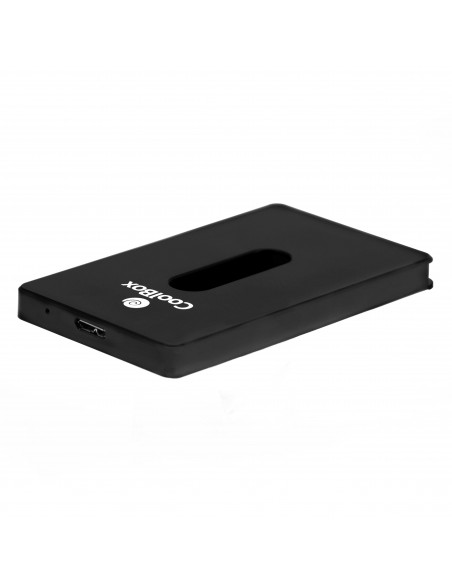 CoolBox SlimChase S-2533 Caja externa para unidad de estado sólido (SSD) Negro 2.5"