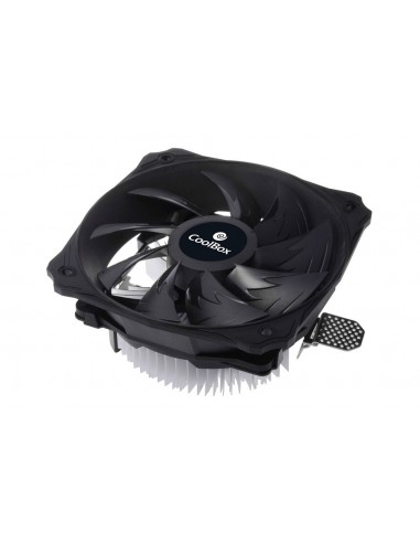 CoolBox Plannar 120 Procesador Refrigerador de aire Aluminio, Negro