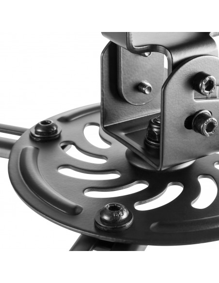AISENS Soporte Universal Giratorio, Inclinable de Techo para Proyector 13.5Kg, Negro