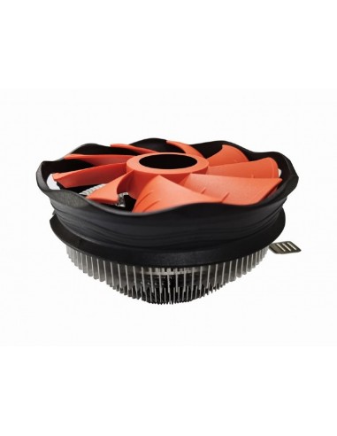 Gembird CPU-HURACAN-X30 sistema de refrigeración para ordenador Procesador Refrigerador de aire 12 cm Negro, Naranja