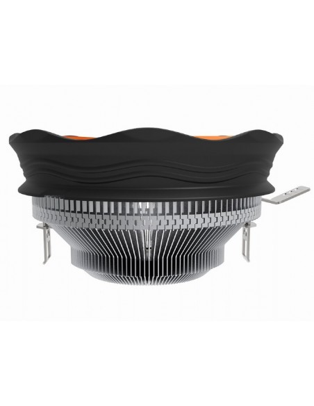 Gembird CPU-HURACAN-X30 sistema de refrigeración para ordenador Procesador Refrigerador de aire 12 cm Negro, Naranja