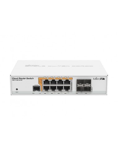 Mikrotik CRS112-8P-4S-IN switch Gigabit Ethernet (10 100 1000) Energía sobre Ethernet (PoE) Blanco