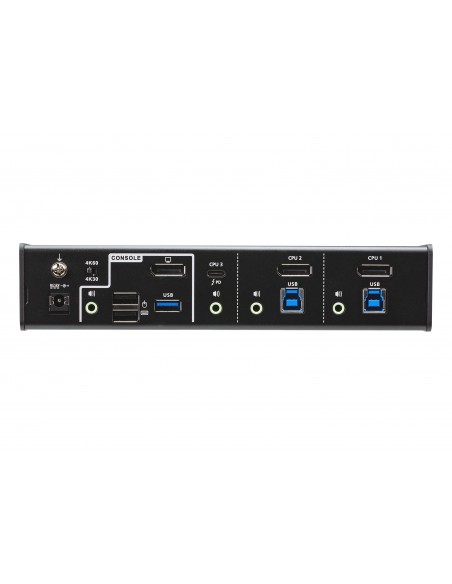 ATEN Switch KVMP™ híbrido USB-C DisplayPort de 3 puertos